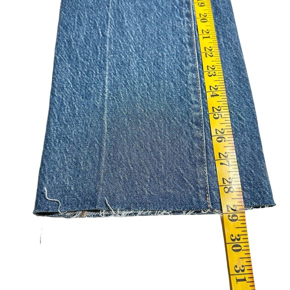 J. Crew | Women | Full Length Demi-Boot Raw Hem Kamari Wash Jeans | Size 28 - Picture 7 of 14